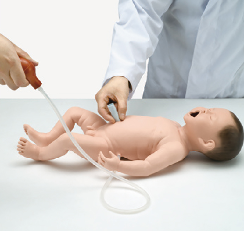 Intubations- und Wiederbelebungs-Neugeborenes in Lebensgröße