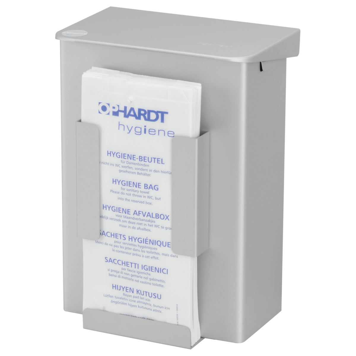 ingo-man Hygiene-Abfallbox 6 Ltr. AB 6 HB 1 A Aluminium silber eloxiert