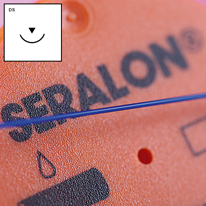 SERALON DS-18 4/0=1,5, blau, Nahtmaterial Fadenlänge 50 cm (24 Stck.)
