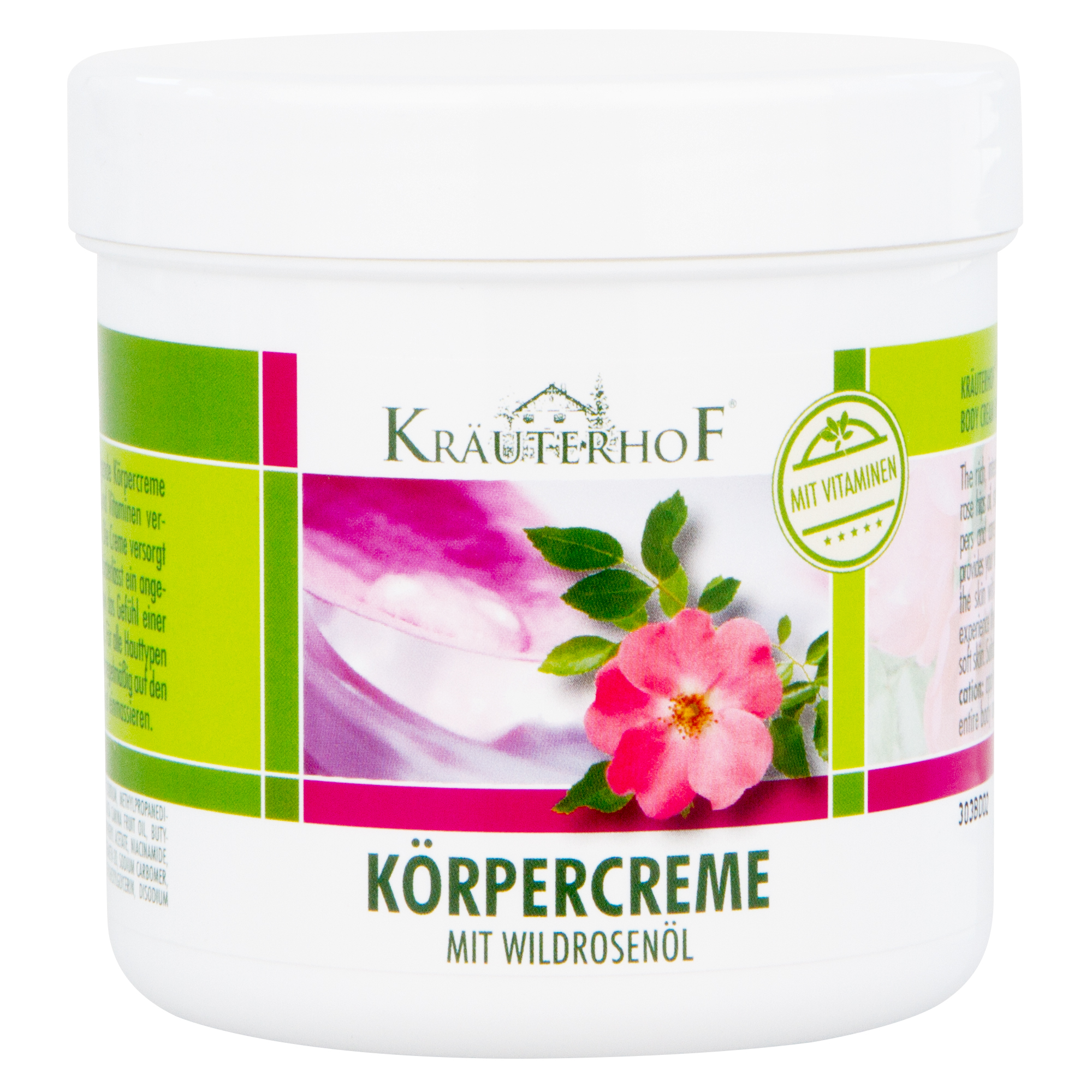 Kräuterhof® Körpercreme mit Wildrosenöl 250 ml