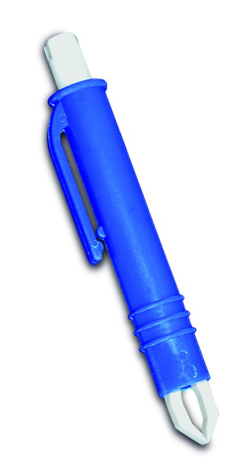 GRAMM medical Zeckenzange Kunststoff Blau 9,5 x 1,1 cm