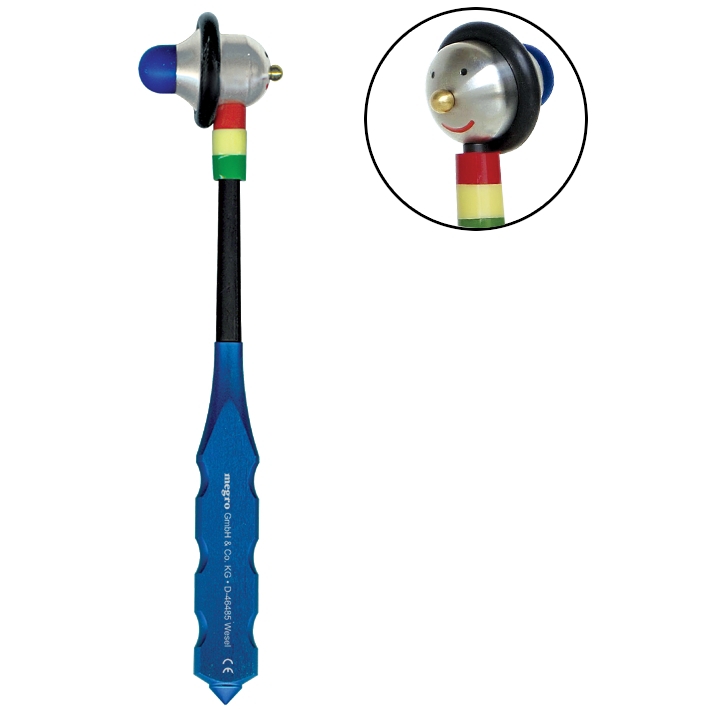 Perkussions/Reflexhammer ratiomed für Kinder, blau, 21 cm, Aluminium