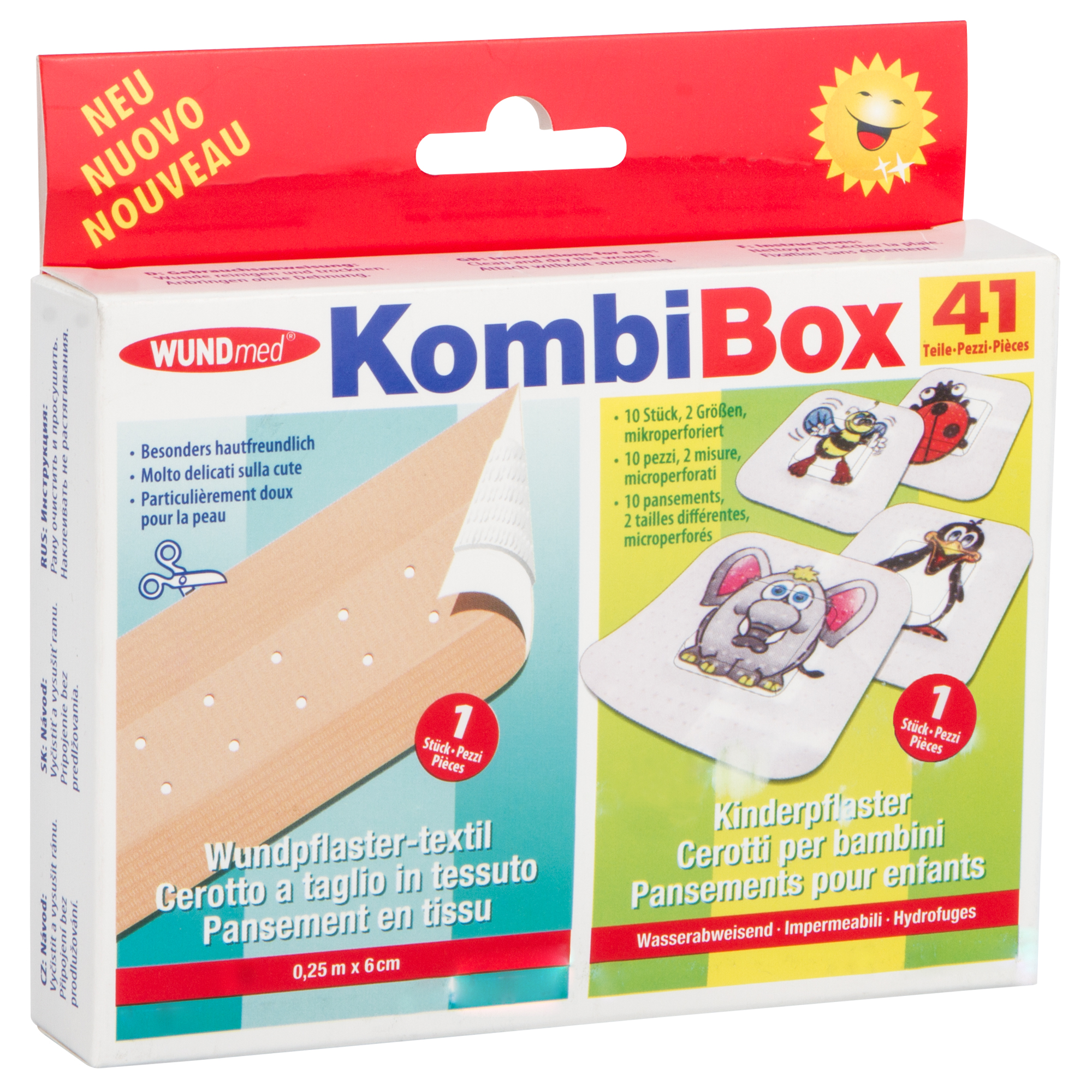 WUNDmed® Pflaster Kombi-Box 41-teilig