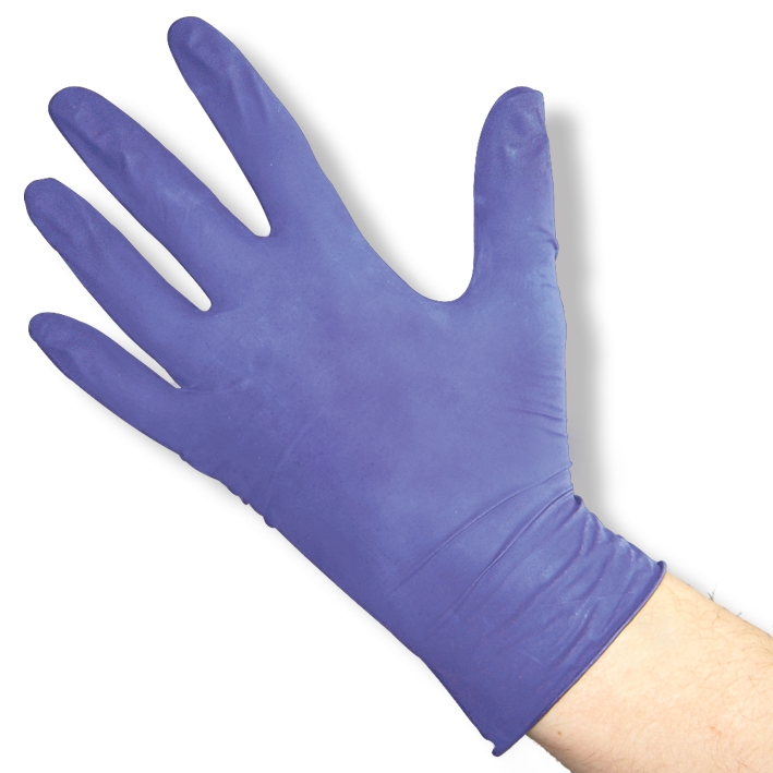 Nitril U.-Handschuhe violett, Gr. L unsteril puderfrei (100 Stck.)