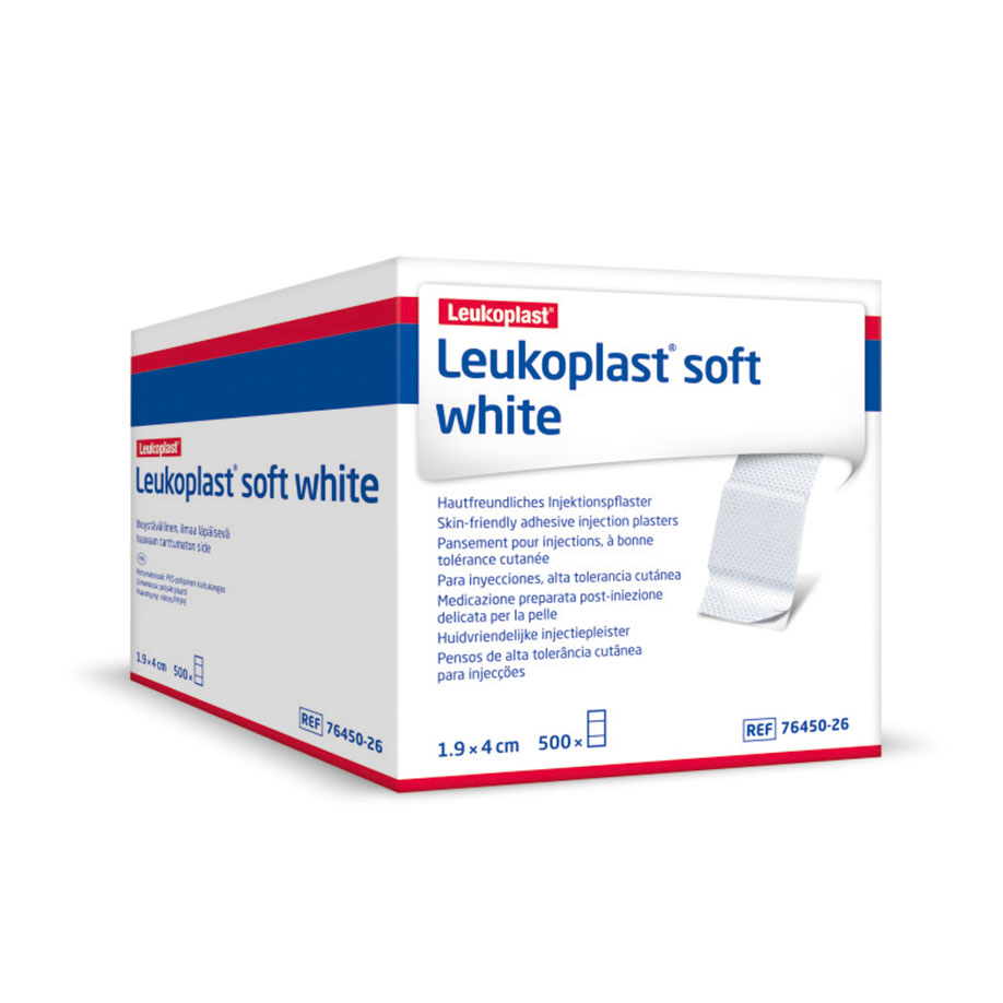 Leukoplast soft white Injektionspflaster 1,9 x 4 cm, lose (500 Stck.)