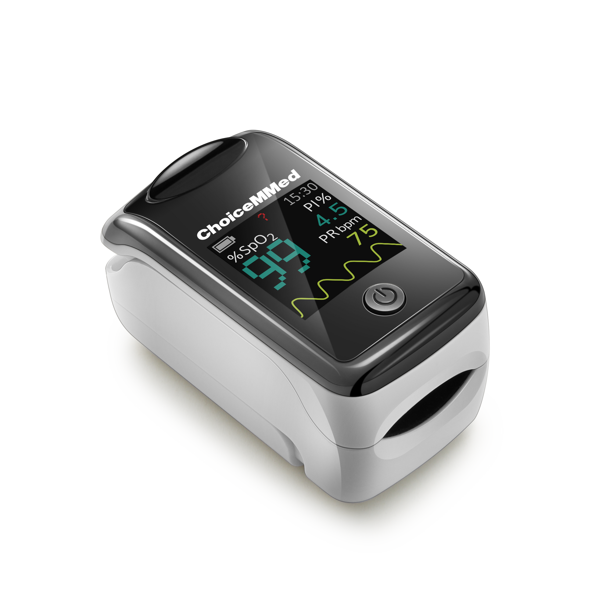 Fingertip Pulse Oximeter MD300CI216. Einfache Handhabung. 1,12-Zoll-Farb-OLED Display. Anzeige von Sauerstoffsättigung und Pulsfrequenz.