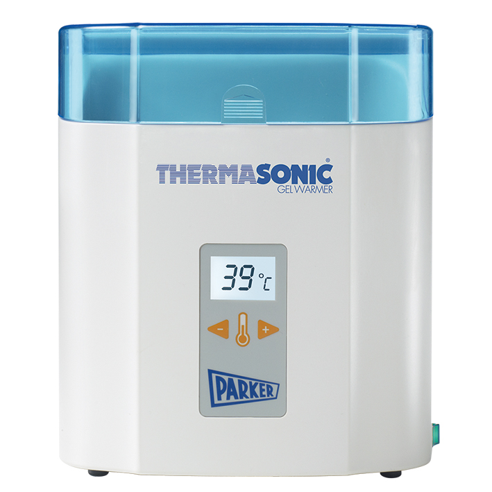 Thermasonic-Gelwärmer LCD mit Deckel 230 V für 3 Dosierflaschen