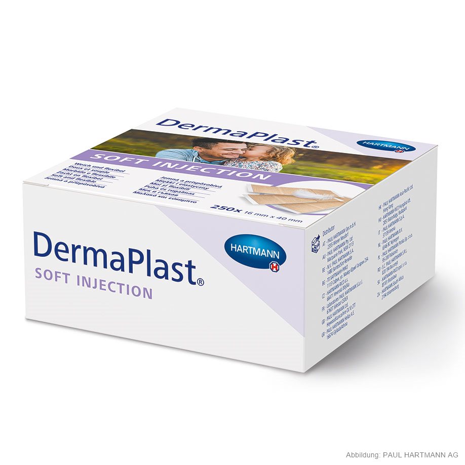DermaPlast sensitive injection Injektionspflaster 4 x 1,6 cm (250Stck.)