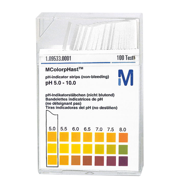pH-Indikatorstäbchen nicht blutend pH 5-10 Neutralit (1x100 T.)