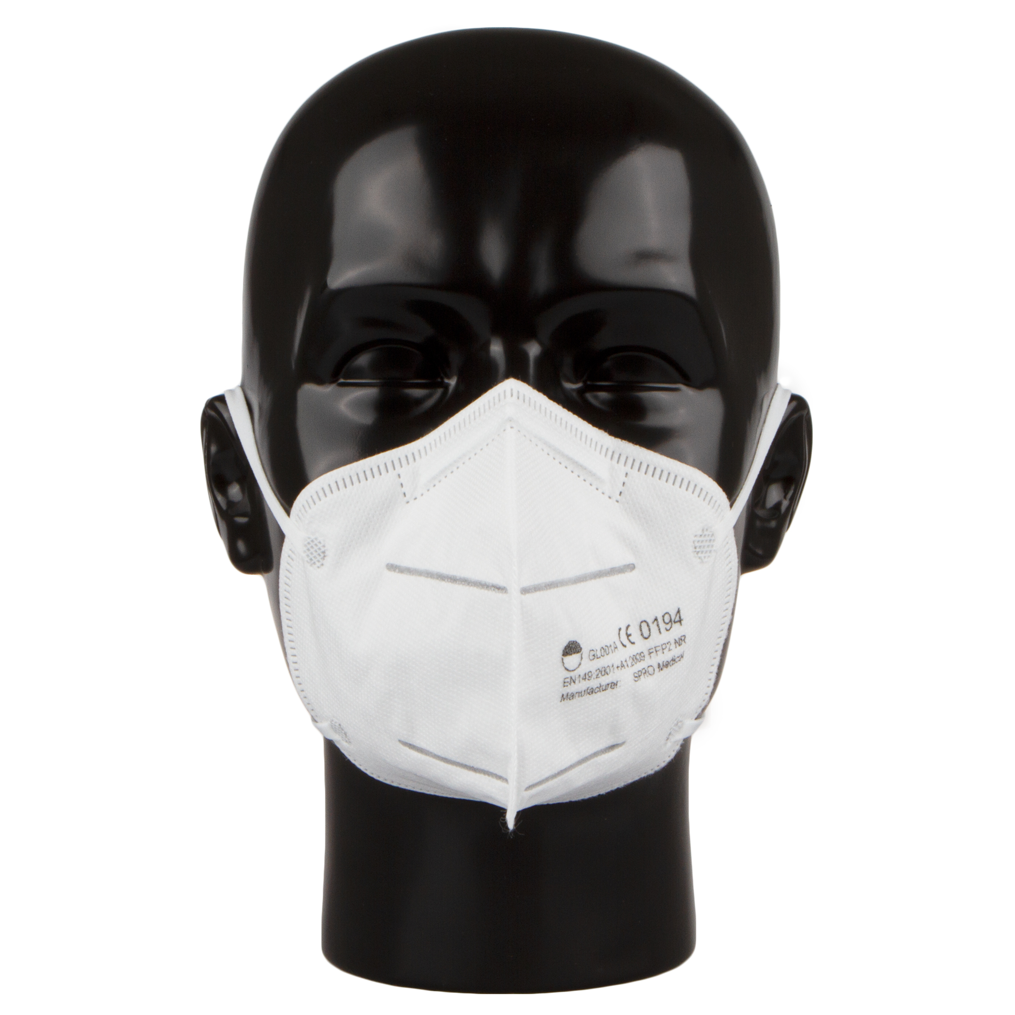 SPRO Medical - FFP2 Maske Mundschutz Atemsschutzmaske mit Nasenbügel und Nasenkissen