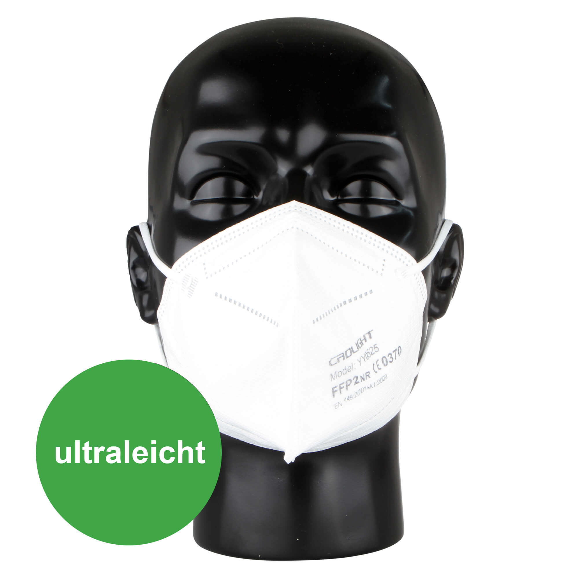 FFP2 Maske NR ultraleicht Komfort 25 x Mundschutz einzeln verpackt 