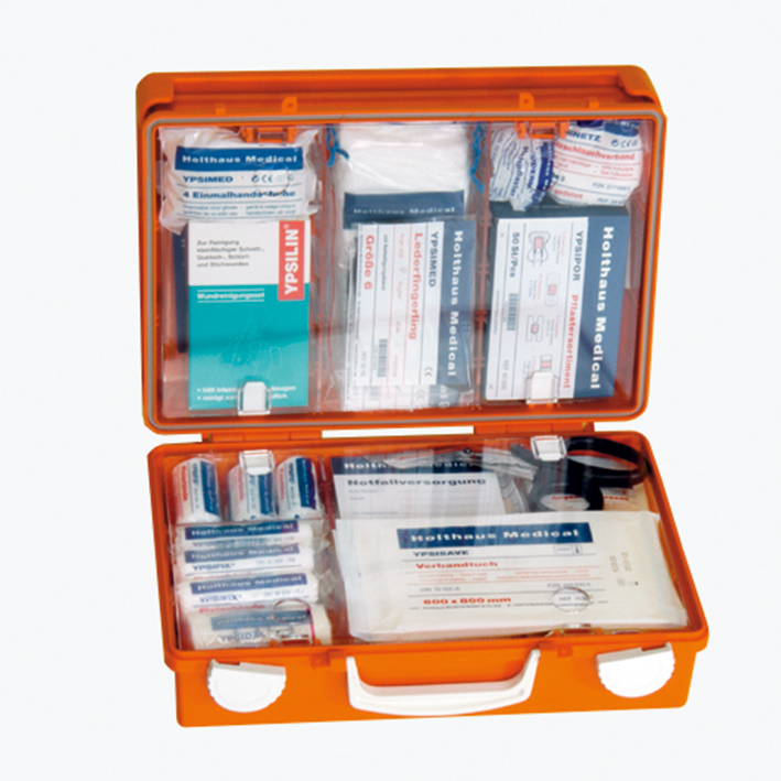 SAN Erste-Hilfe-Koffer leer, 31 x 21 x 13 cm, orange
