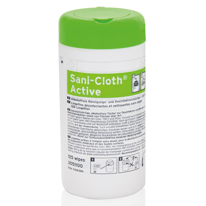 Sani-Cloth Active Desinfektionstücher (125 T.)