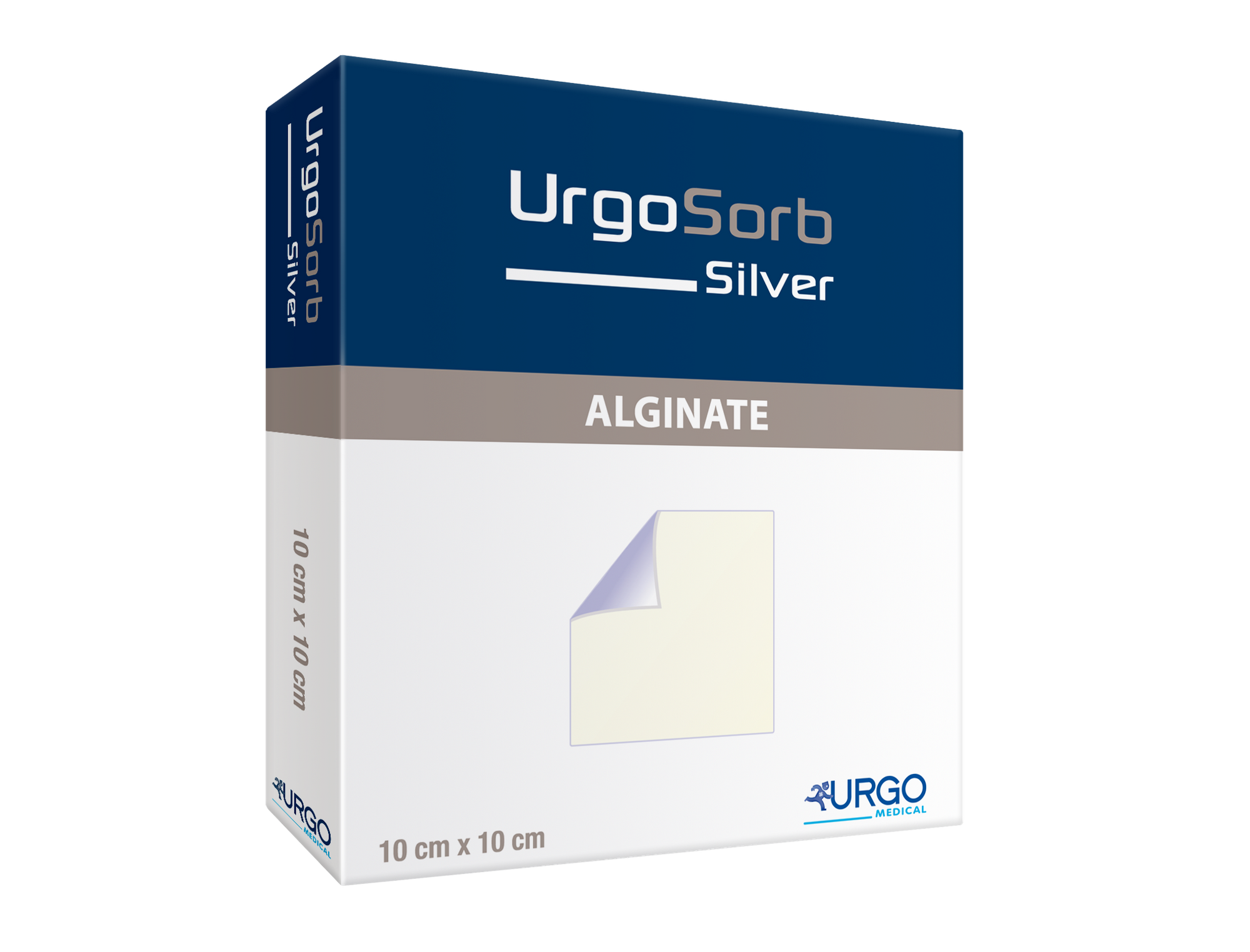 UrgoSorb Silver Alginatwundauflagen, 10 x 10 cm (10 Stck.)