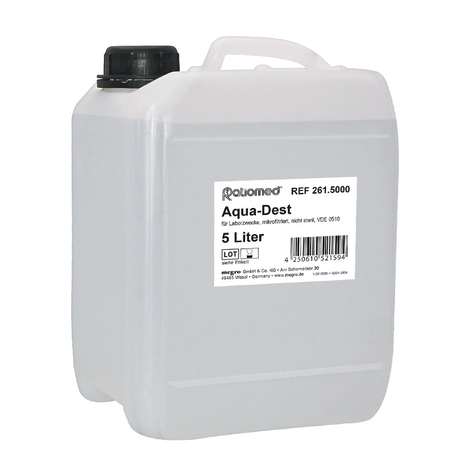 Aqua-Dest 5 Ltr. ratiomed Laborwasser
