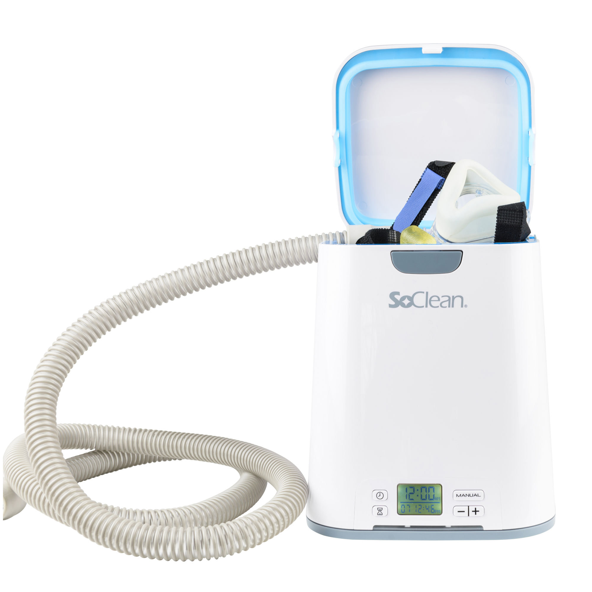 CPAP Desinfektionsgerät SoClean 2 mit Ersatzpatronenfilter mit Rückschlagventil.