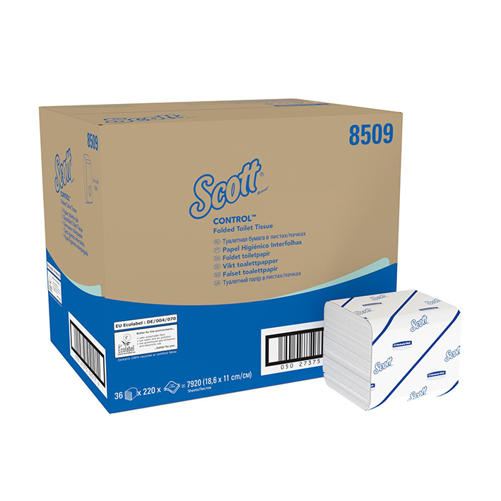 SCOTT Control Toilet Tissue, 2-lagig, weiß, 11 x 18,6 cm (36 x 220 Bl.)