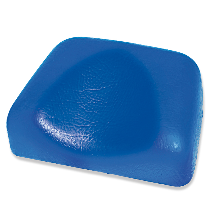 Kopflagerungspolster mit Kopfmulde, PVC blau, 19,5 x 14 x 5/2 cm