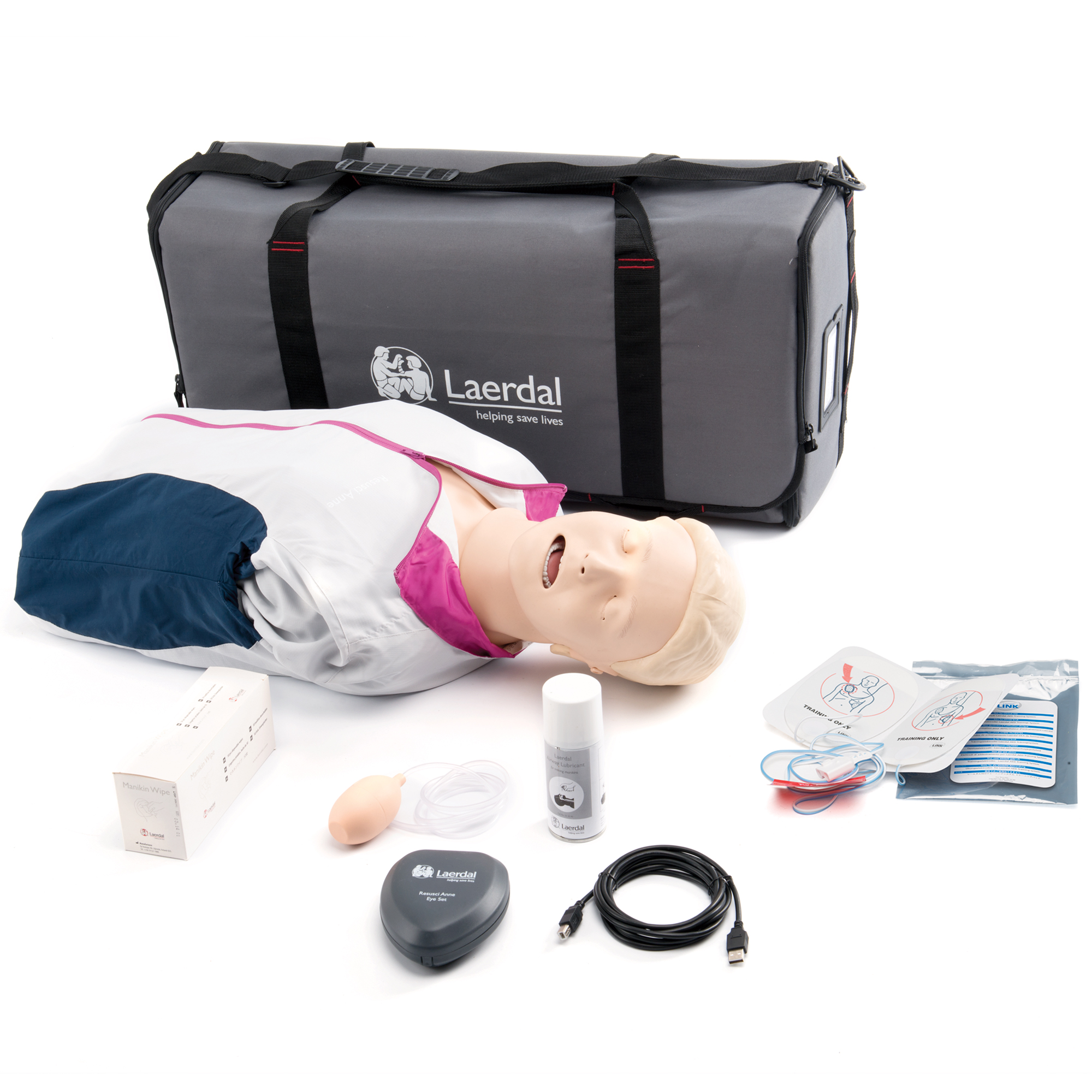 Resusci Anne QCPR AED mit ShockLink™ und Atemwegekopf - Torsopuppe