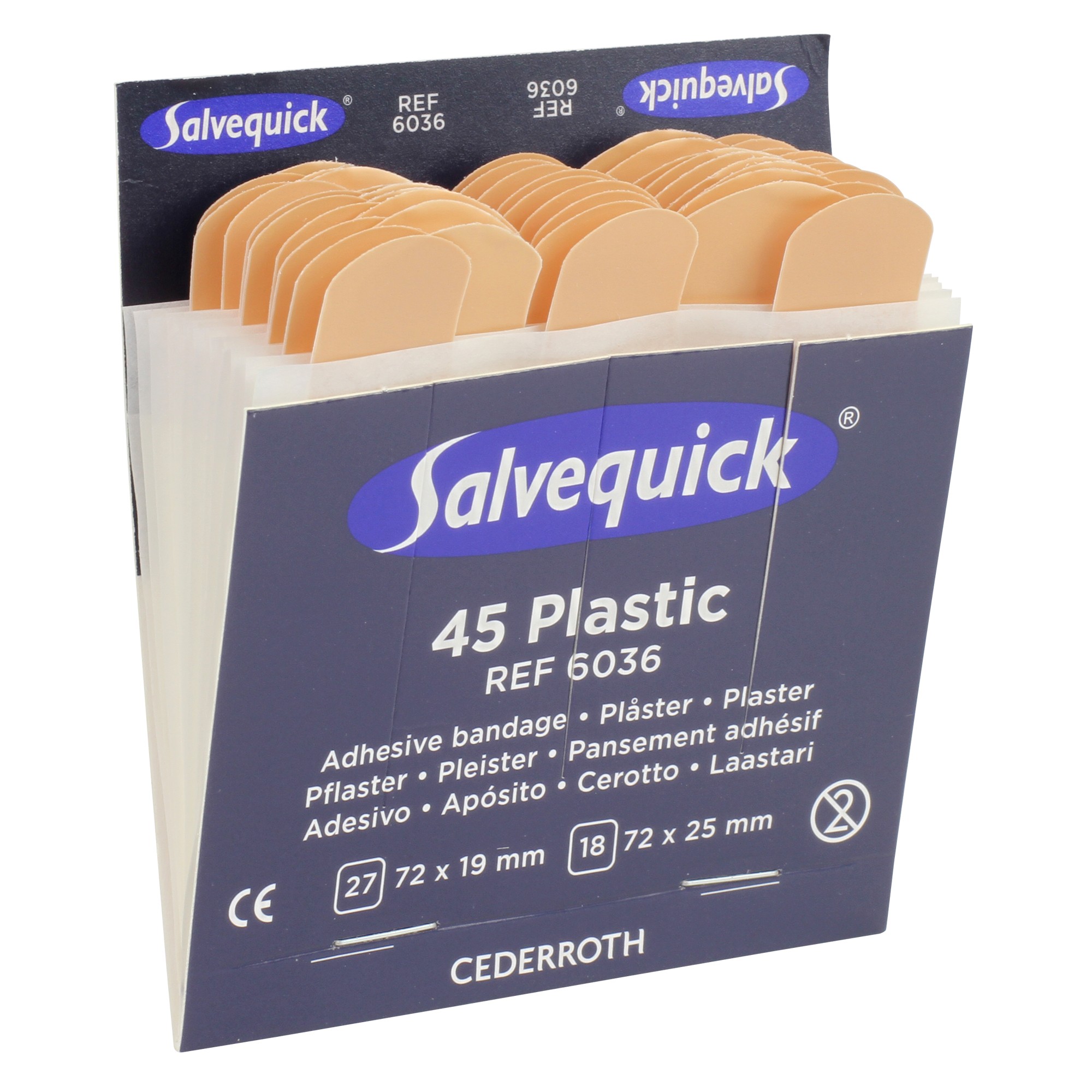 SALVEQUICK® Nachfüllpack 6036 wasserabweisend 45 Stück