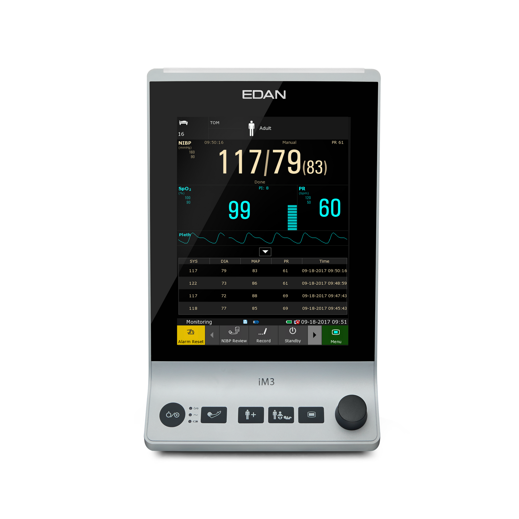 EDAN iM3 Patientenmonitor mit Touchscreen