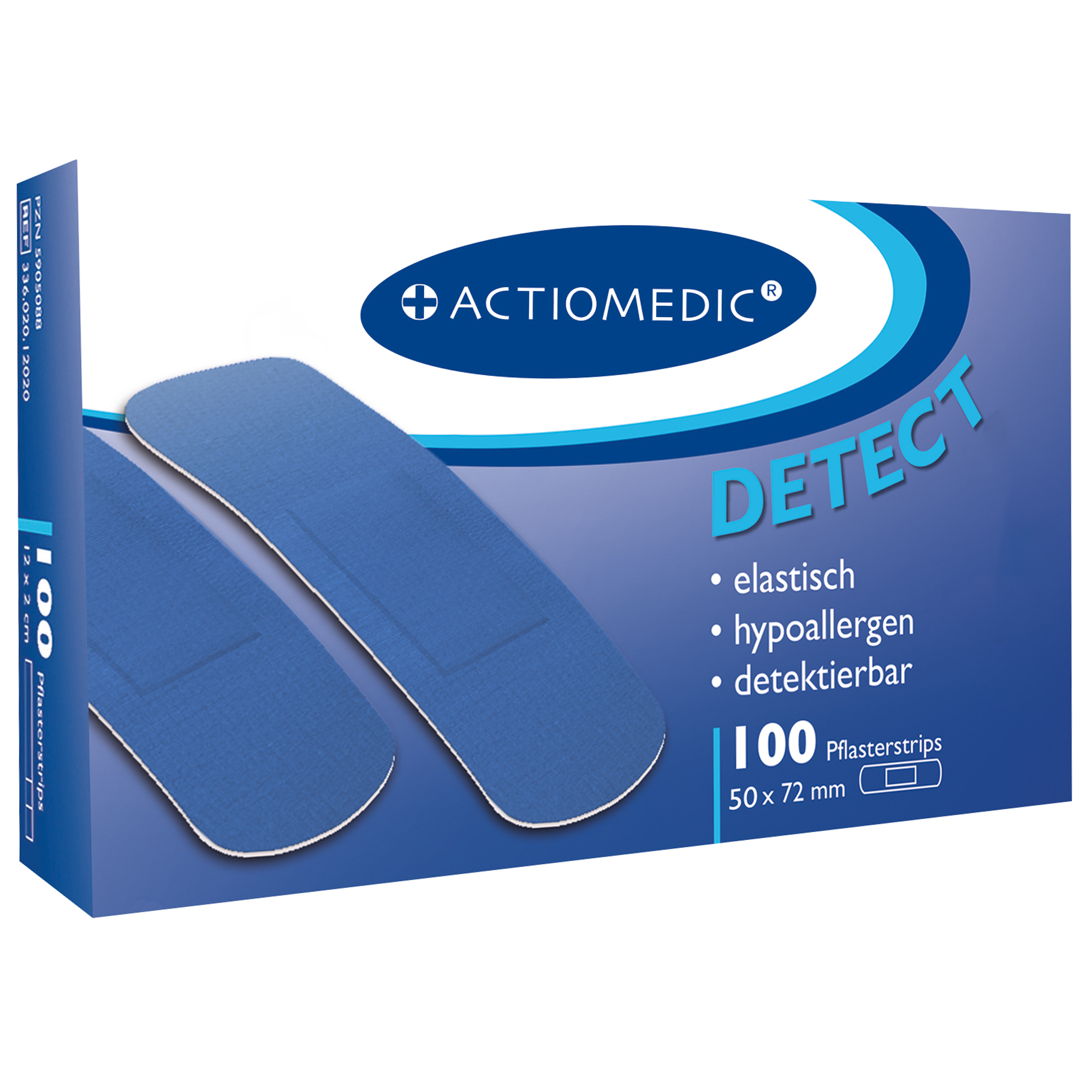 Actiomedic® DETECT + ELASTIC Pflasterstrips 50 x 72 mm