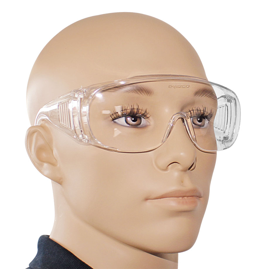 Schutz- und Überbrille mit Seiten- und Augenbrauenschutz