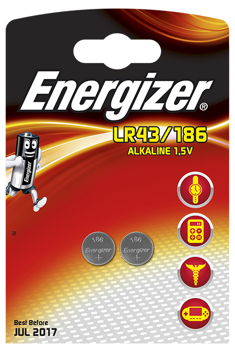 Energizer Spezialbatterie 186, Typ LR43 1,5 V (2er-Pack)#E301536501#