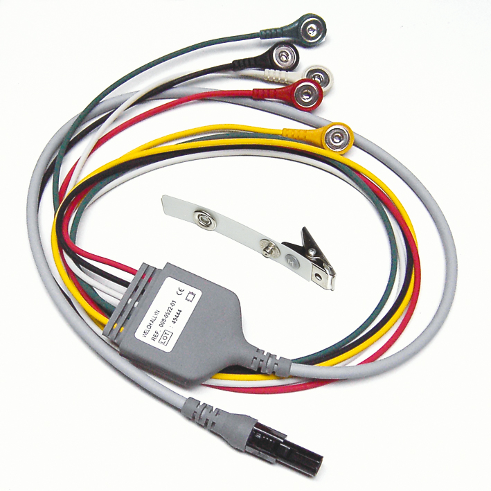5-adriges EKG Kabel 60 cm mit 2 adriger Ableitung für Micropaq (IEC)
