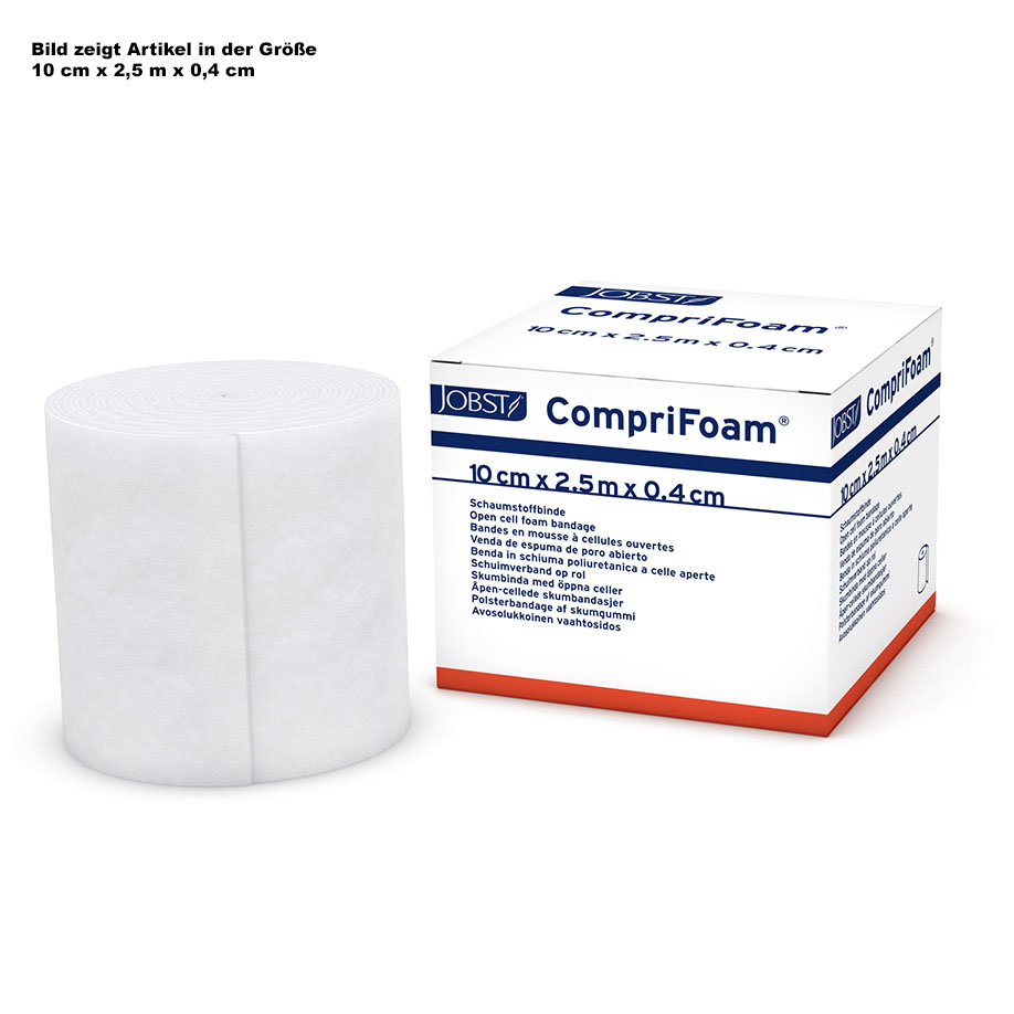 CompriFoam Schaumstoffbinde, 10 cm x 2,5 m x 0,4 cm