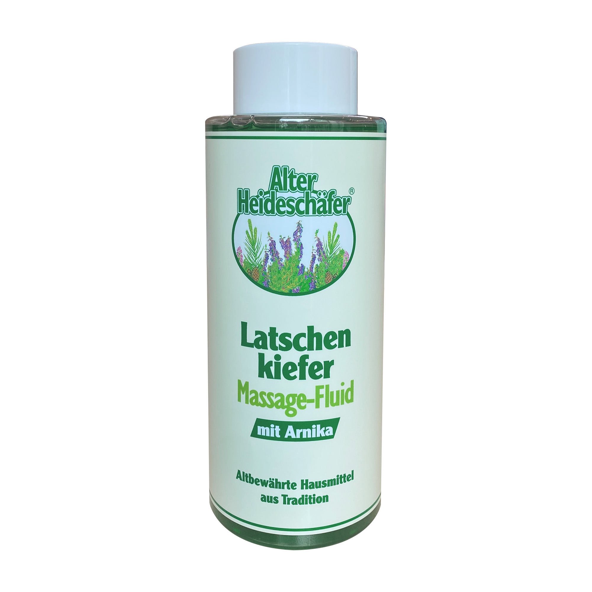 Alter Heideschäfer® Latschenkiefer Massage-Fluid mit Arnika 500 ml