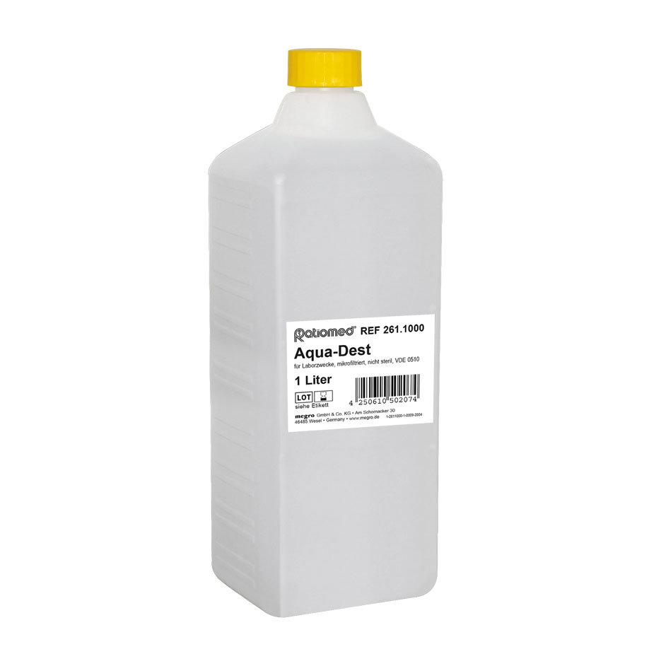 Aqua-Dest ratiomed 1 Ltr. Laborwasser
