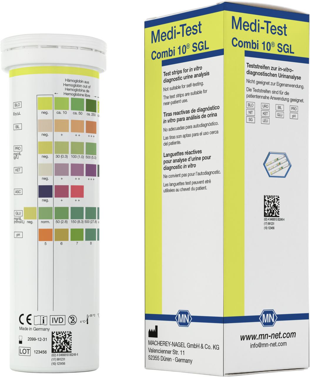 Medi-Test Combi 10 SGL Harnteststreifen (100 T.)