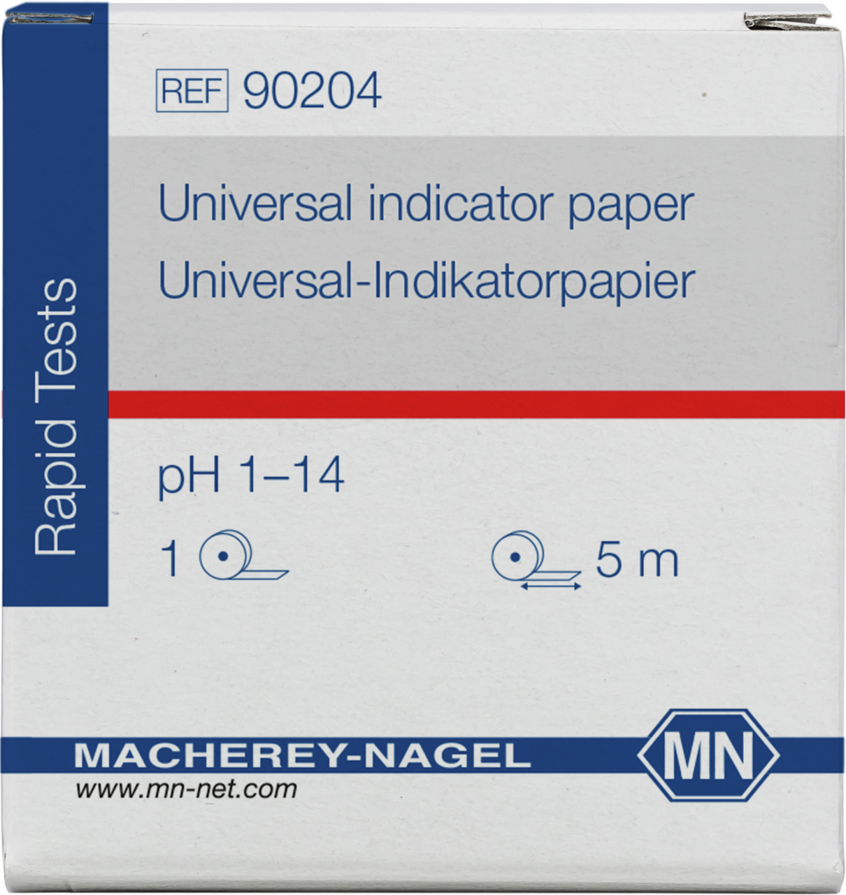 Universal-Indikatorpapier pH 1-14, 5 m x 7 mm