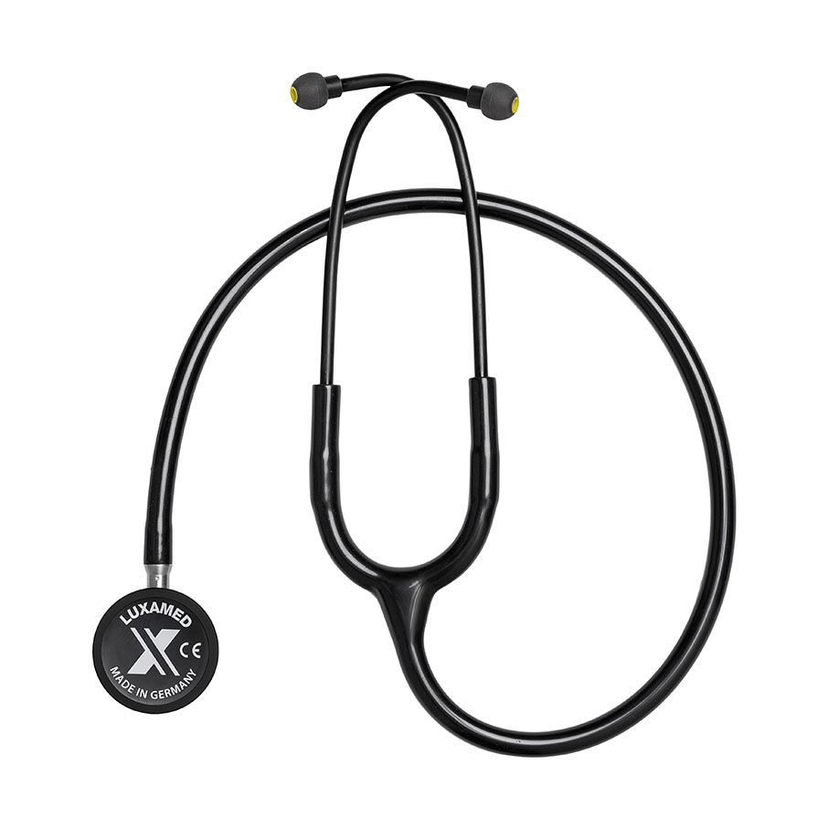 LuxaScope Sonus SX Stethoskop Edelstahl für Erwachsene / Kinder, schwarz