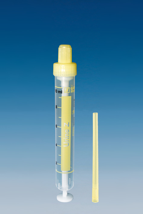 Urin-Monovetten 10 ml, Luer, 102 x 15 mm inkl. Entnahmespitzen (64 Stck.)