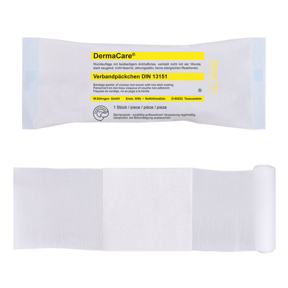 DermaCare Verbandpäckchen DIN 13151 mittel, steril