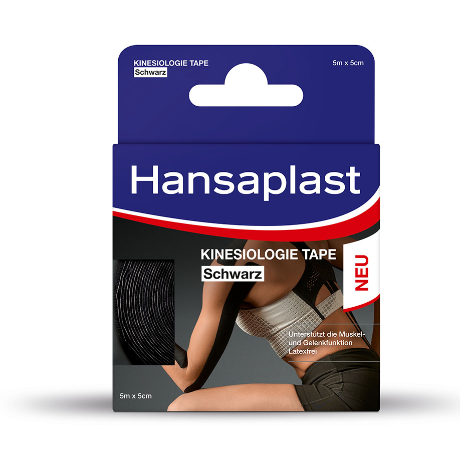 Hansaplast Kinesiologie Tape schwarz 5 cm x 5 m