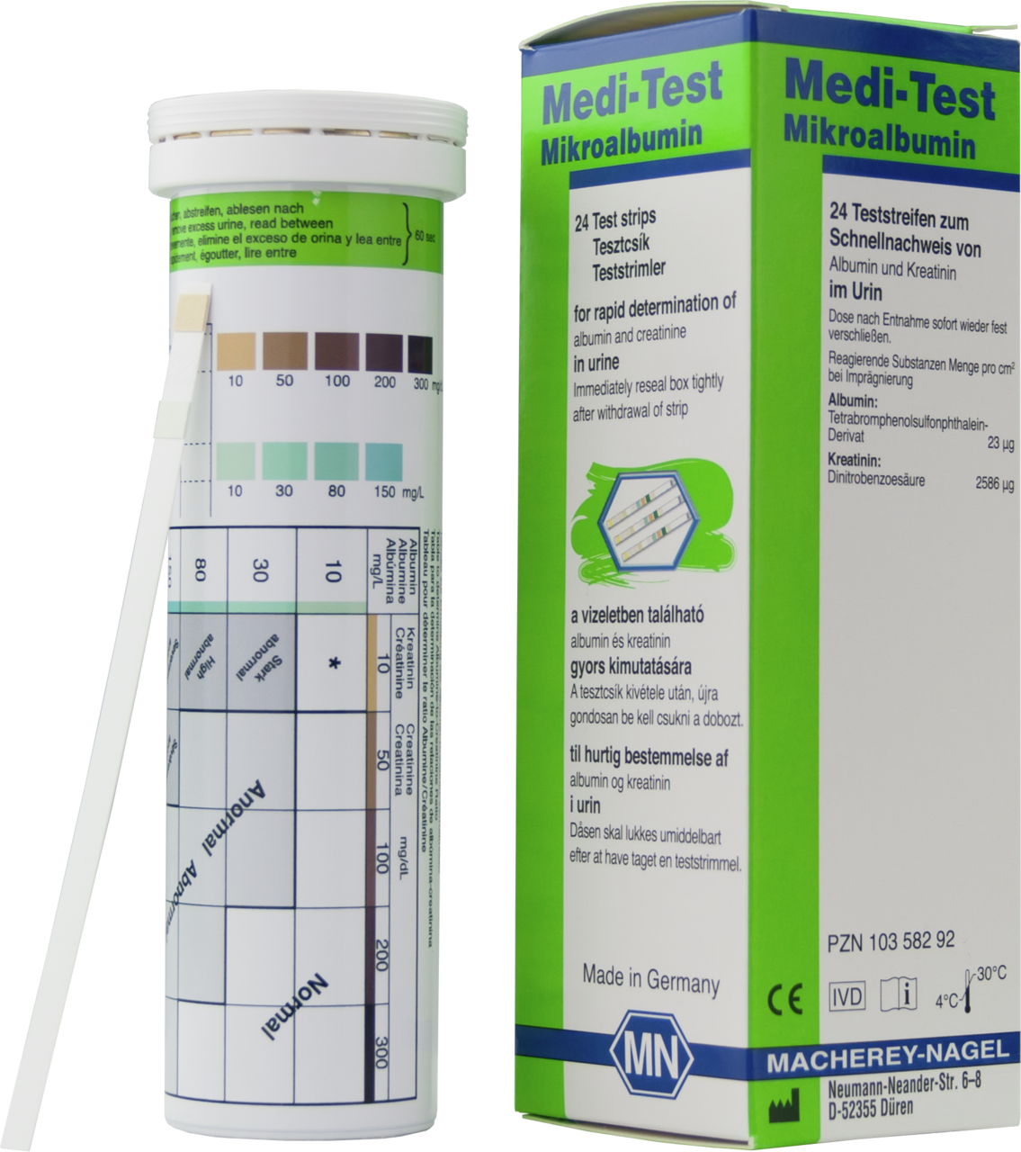 Medi-Test Mikroalbumin Harnteststreifen (24 T.)