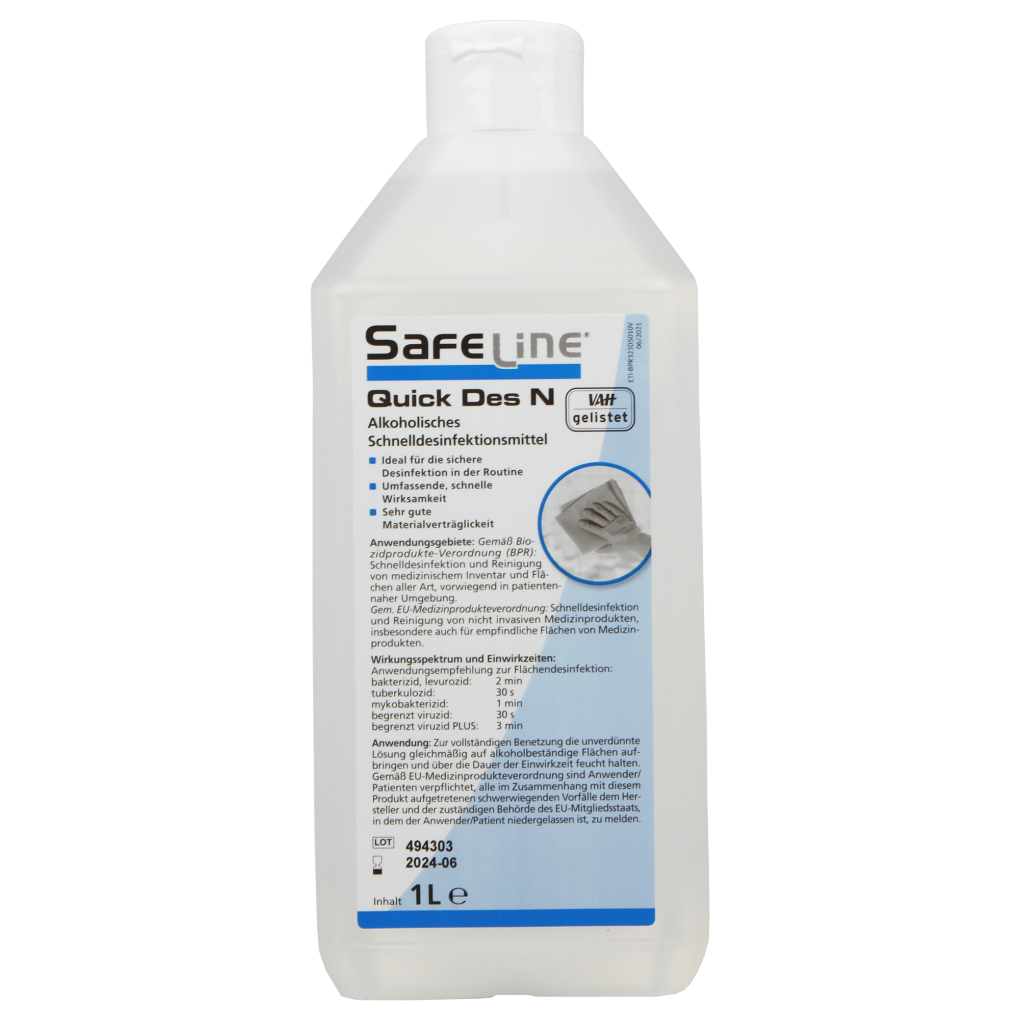 Safeline QUICK DES N Schnelldesinfektion 1 Liter