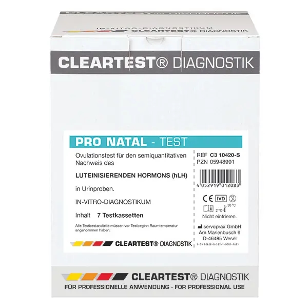 Pack.*Cleartest Pro Natal*Ovulationstest