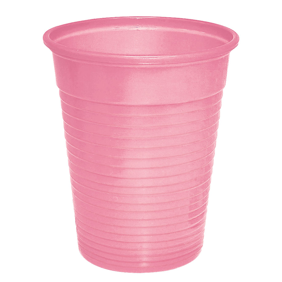 Mundspül- / Laborbecher 180 ml rosa (100 Stck.)