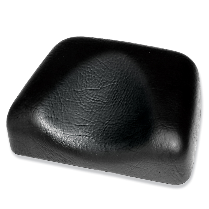 Kopflagerungspolster mit Kopfmulde, PVC schwarz, 19,5 x 14 x 5/2 cm