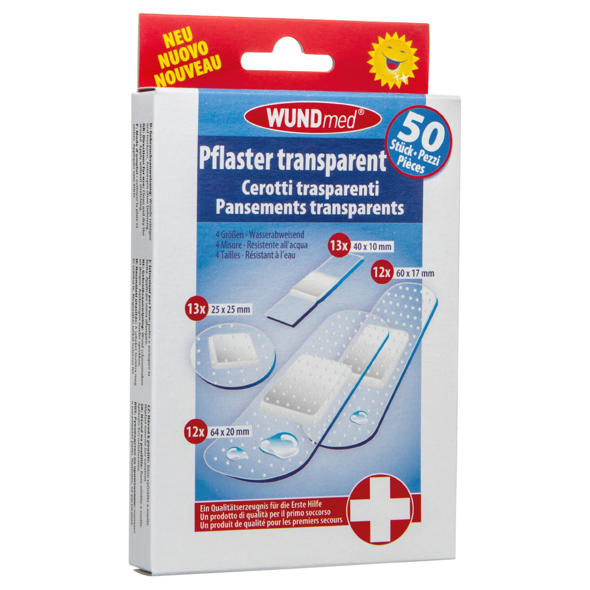 WUNDmed® Wundpflaster transparent 50 Stück/Packung