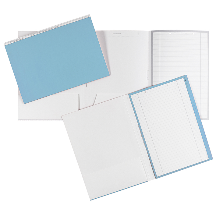Karteimappen DIN A4 quer blau für alle Fachrichtungen (100 Stck.)
