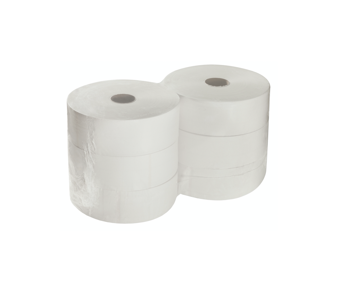 Jumbo-Toilettenpapier, 2-lagig, 380,0m, Recycling
2 x 17,0 g/m², hochweiß 75°, Blatt 9,0 x 22,0 cm, Ø Hülse 6cm, Ø Rolle 2