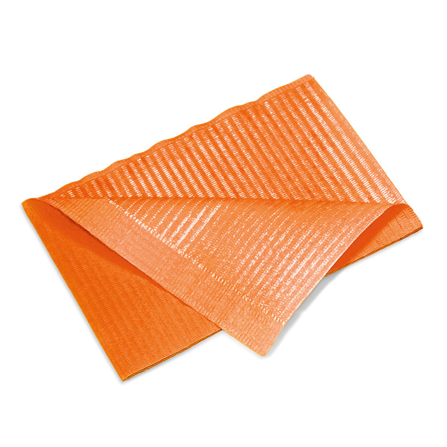 Patientenservietten, hot orange, 33 x 45 cm, 2-lagig (500 Stck.)