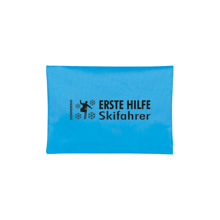 Erste-Hilfe-Tasche Skifahrer blau