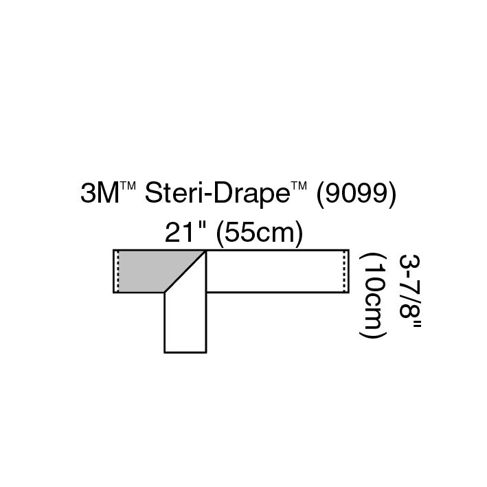 3M Steri-Drape OP-Tape 10 x 55 cm (250 Stck.)