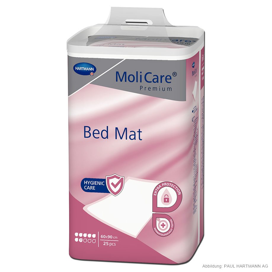 MoliCare Premium Bed Mat 7 Tropfen Krankenunterlagen 60 x 90 cm (25 Stck.)